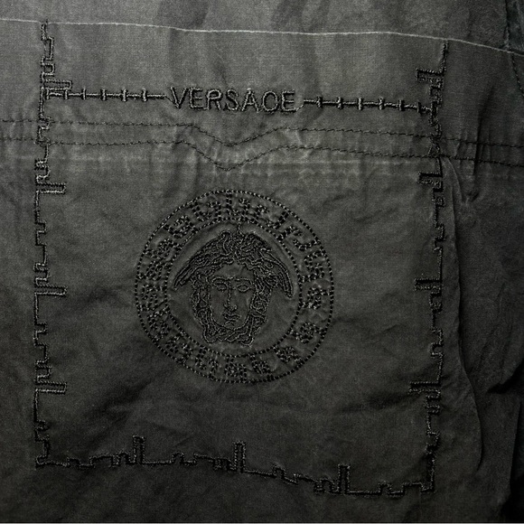 Versace Dolm - Vintage Men's Black Luxury Long Sleeve Blouse in Size XXL - Picture 12 of 12